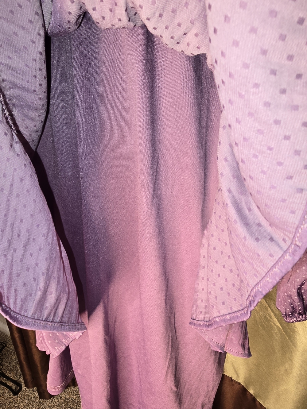 Cato Lavender Tiered Long-Sleeve Dress - Picture 9 of 10
